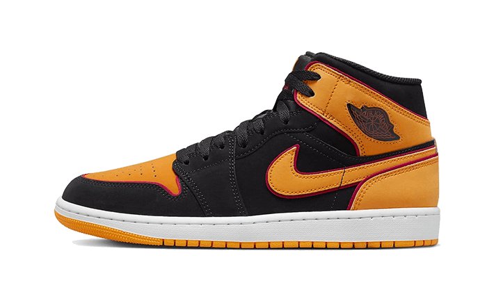 Black and orange jordan 1 low online