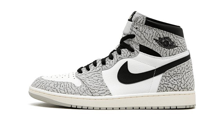 Jordan 1 high white black best sale