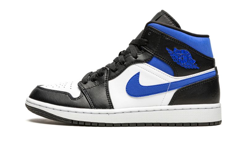 Jordan 1 mid Noir Racer Bleu 554724 140