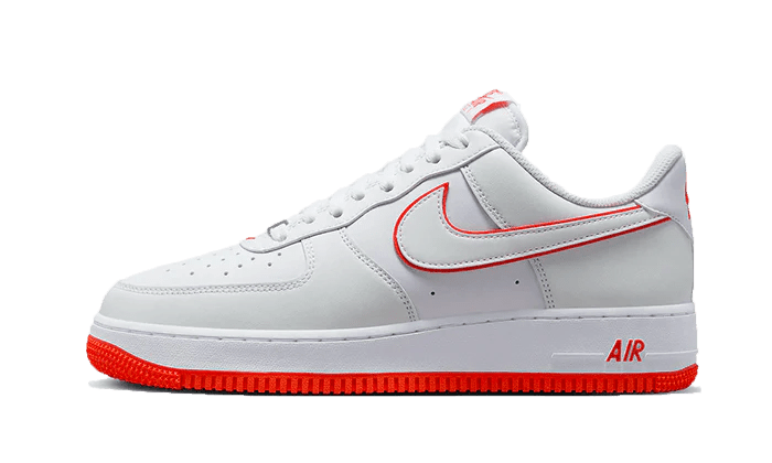 Nike air force ones white and red best sale