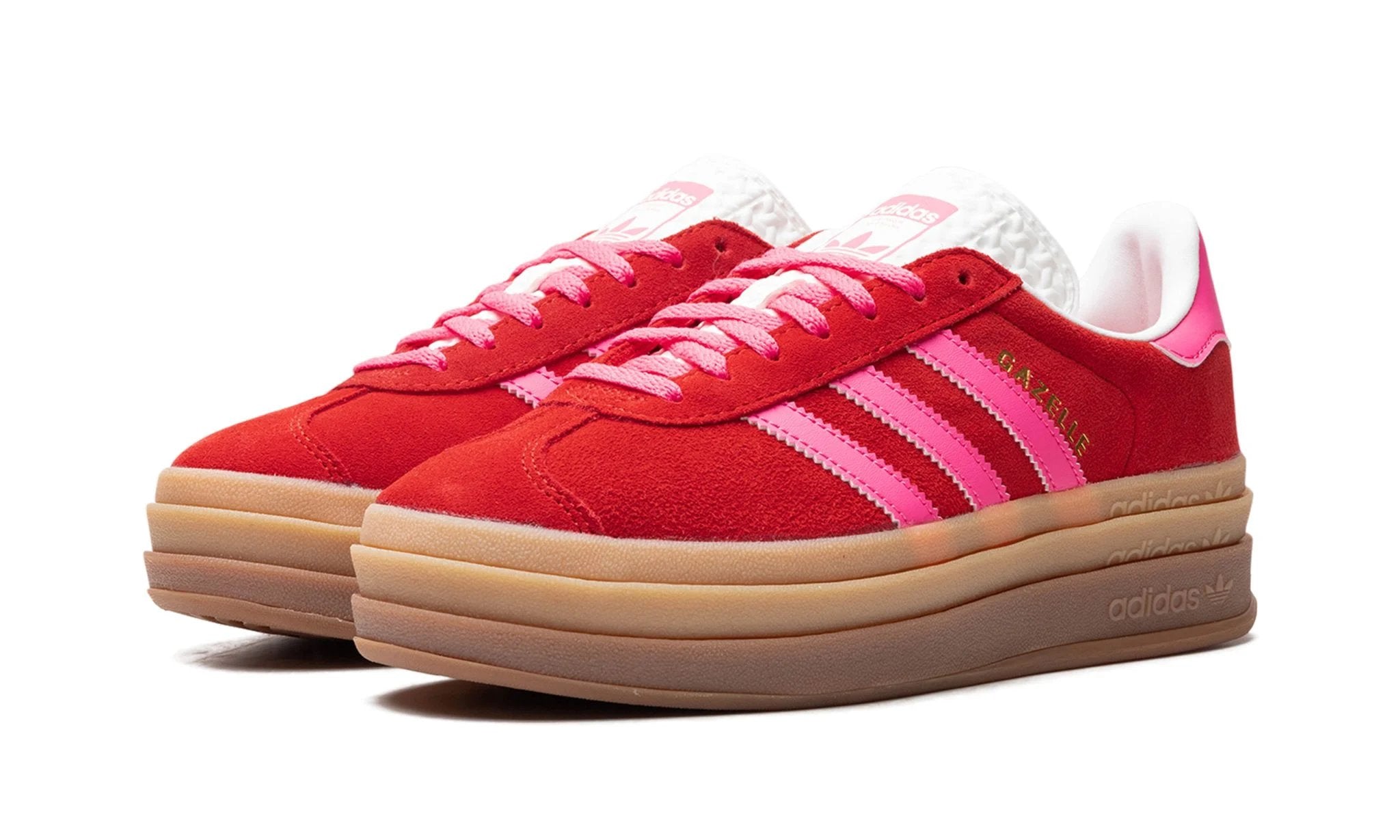 Adidas Gazelle Bold Collegiate Red Lucid Pink