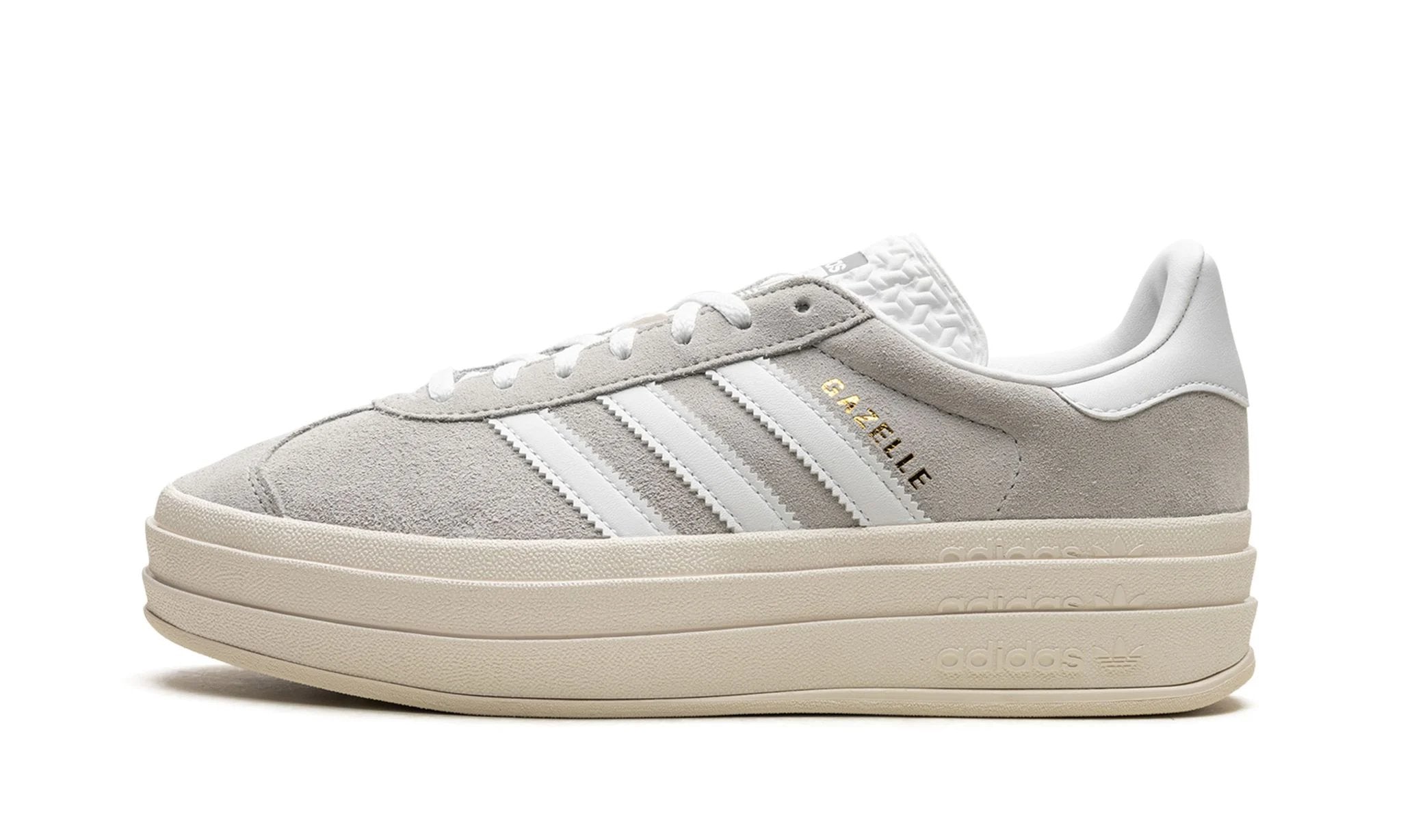 Adidas Gazelle Bold Grey White (Women's) - HQ6893 - Sneakers