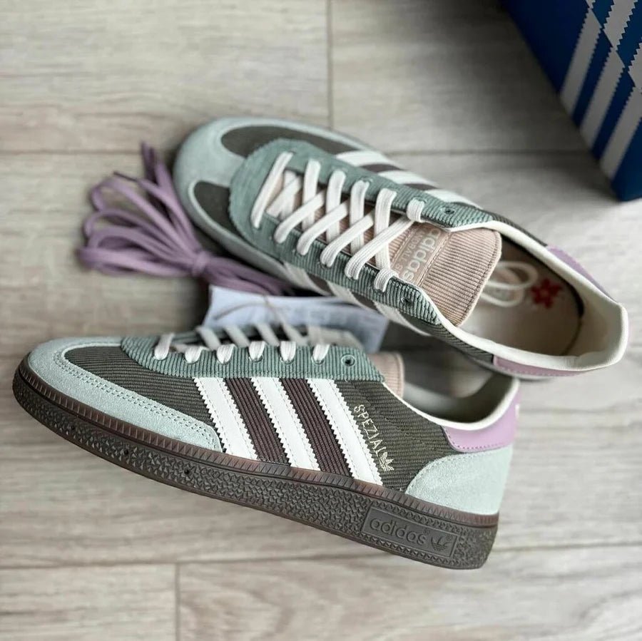 Adidas Handball Spezial "Silver Green Magic Mauve" - IH4891 - Men's and Women's Sneakers > Sneakers > Adidas Handball Spezial > Low - Top Sneakers