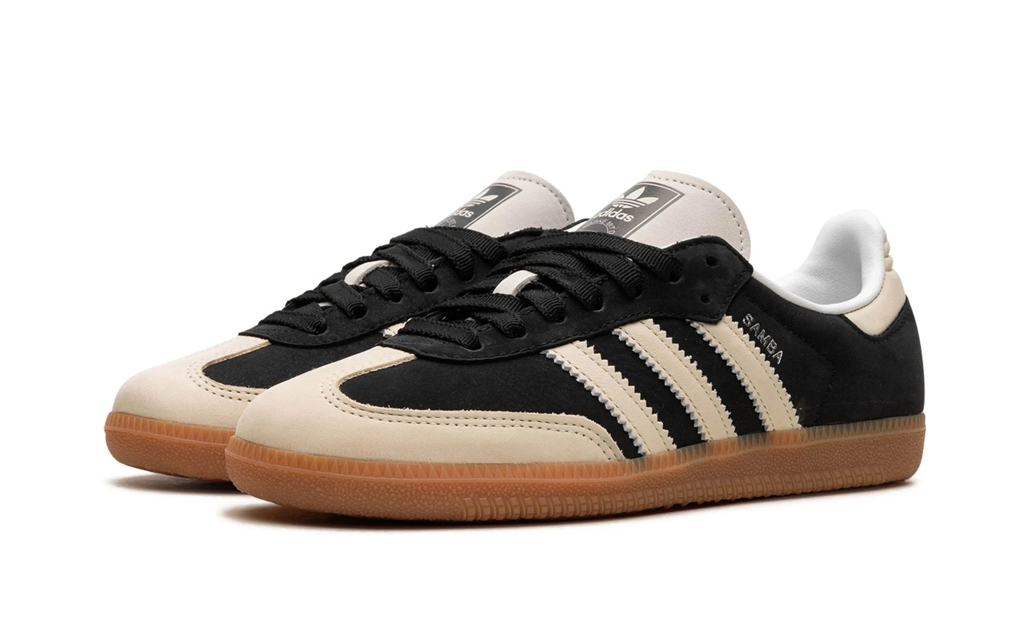 Adidas samba rm black black white best sale