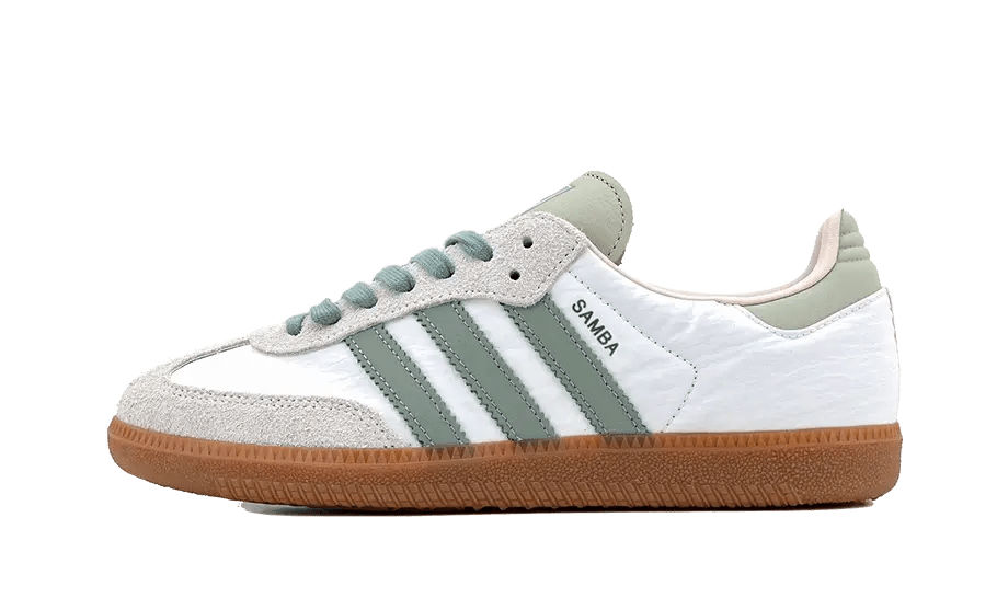 Adidas Samba OG Cloud White Silver Green - ID0492 - sneakers