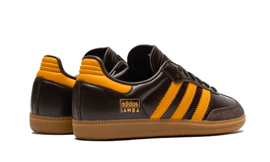 Adidas Samba OG Dark Brown Yellow - IG6174 - sneakers