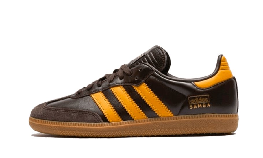 Adidas Samba OG Dark Brown Yellow - IG6174 - sneakers