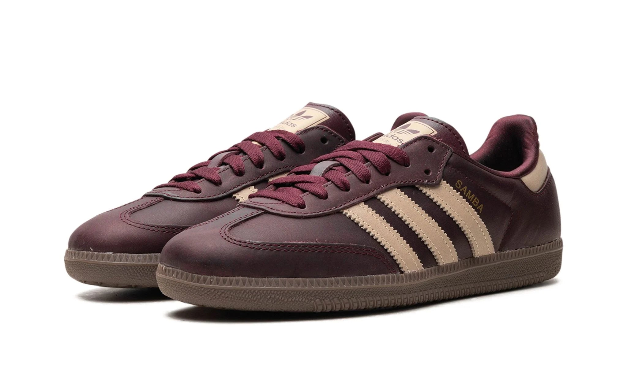 adidas Samba OG Maroon Crystal Sand (Women's) - IF7004 - Men's and Women's Sneakers > Sneakers > Adidas Samba > Low - Top Sneakers