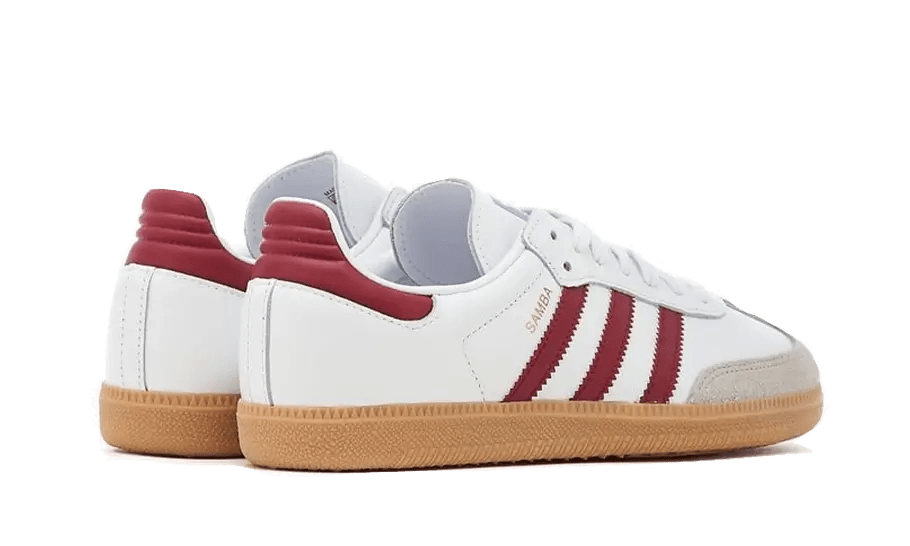 Adidas Samba OG White Burgundy Gum - IF3813 - sneakers