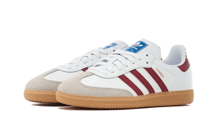 Adidas Samba OG White Burgundy Gum - IF3813 - sneakers