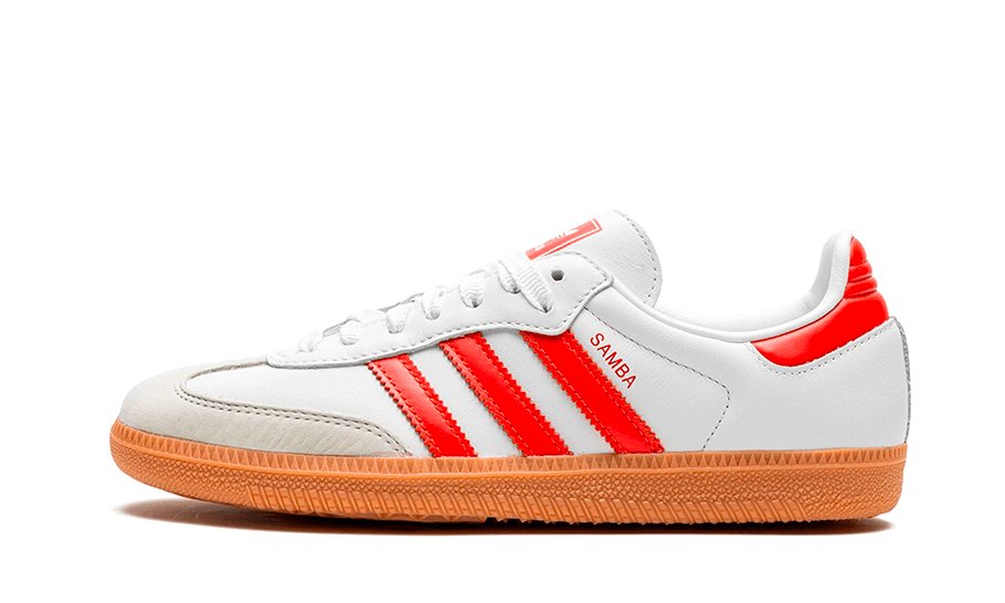 Adidas Samba OG White Solar Red Gum - IF6513 - sneakers