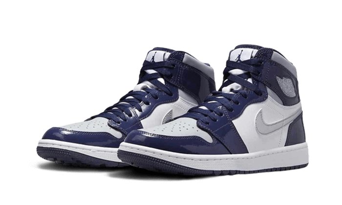 Air jordan 1 navy blue and grey online