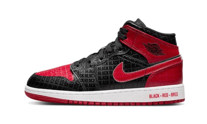 Air Jordan 1 Mid Bred Text - DM9650 - 001 - sneakers