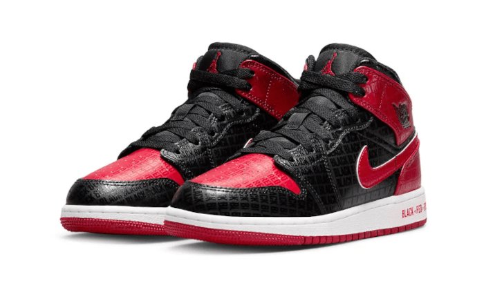 Air Jordan 1 Mid Bred Text DM9650 001