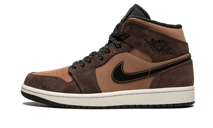 Air Jordan 1 Mid Earthy Brown - DC7294 - 200 - sneakers