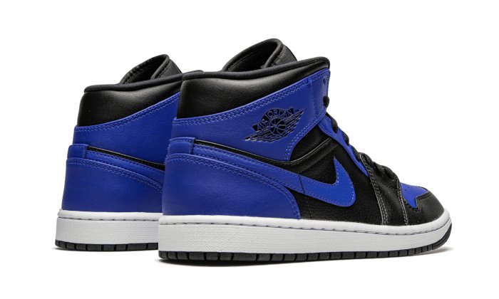 Air Jordan 1 Mid Hyper Royal getrommeltes Leder 554724 077