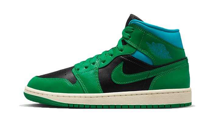 Air Jordan 1 Mid Lucky Green Aquatone - BQ6472 - 033 - sneakers