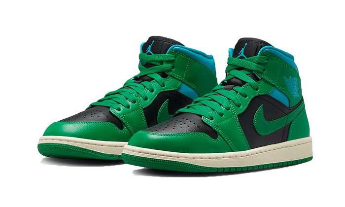 Air Jordan 1 Mid Lucky Green Aquatone BQ6472 033