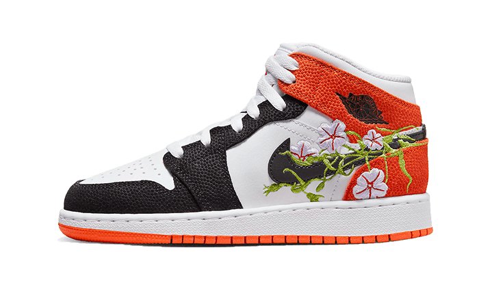 Air Jordan 1 Mid SE Basketball Blossom - DQ8799 - 101 - sneakers