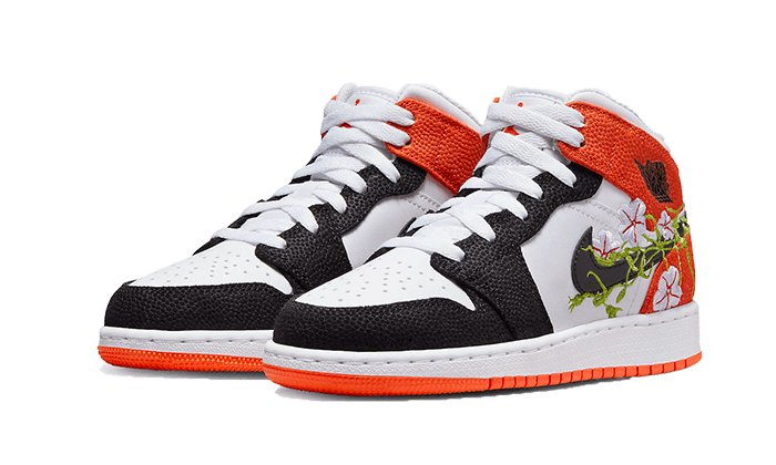 Air Jordan 1 Mid SE Basketball Blossom - DQ8799 - 101 - sneakers