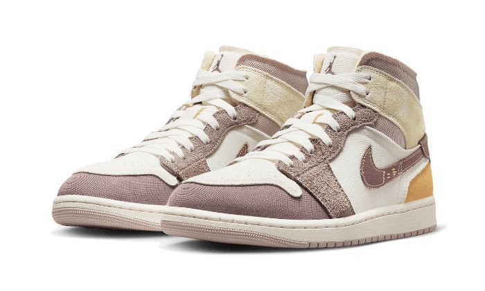 Air Jordan 1 Mid SE Craft Sail Taupe Haze - DM9652 - 102 - sneakers