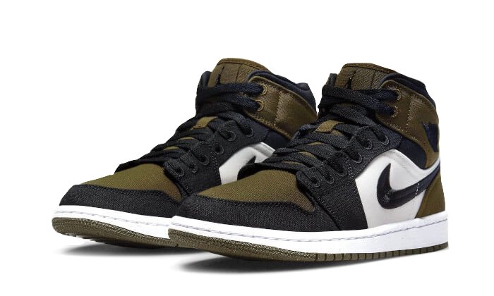 Air Jordan 1 Mid SE Light Olive - DV0427 - 301 - sneakers