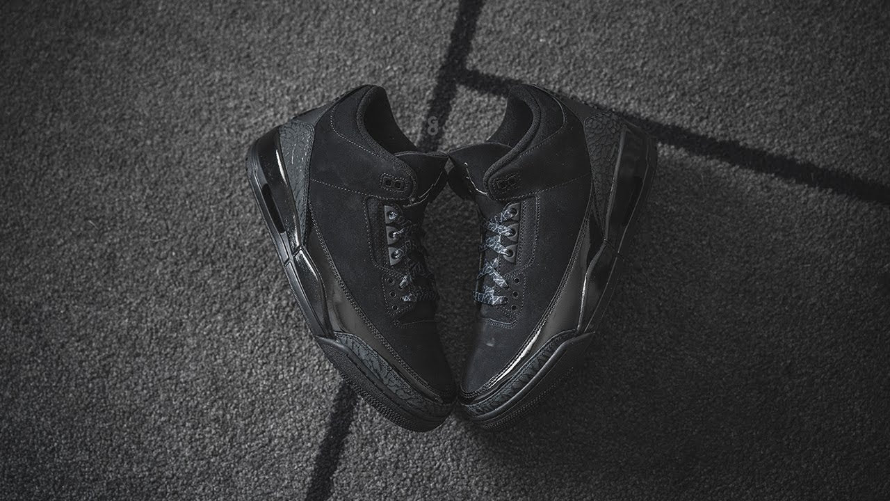 Air Jordan 3 Retro Black Cat (2025) - CT8532 - 001 - Men's and Women's Sneakers > Sneakers > Jordan 3 > Mid - Top Sneakers