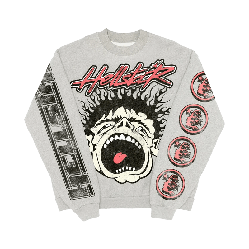 Hellstar Records Crewneck Grey - 