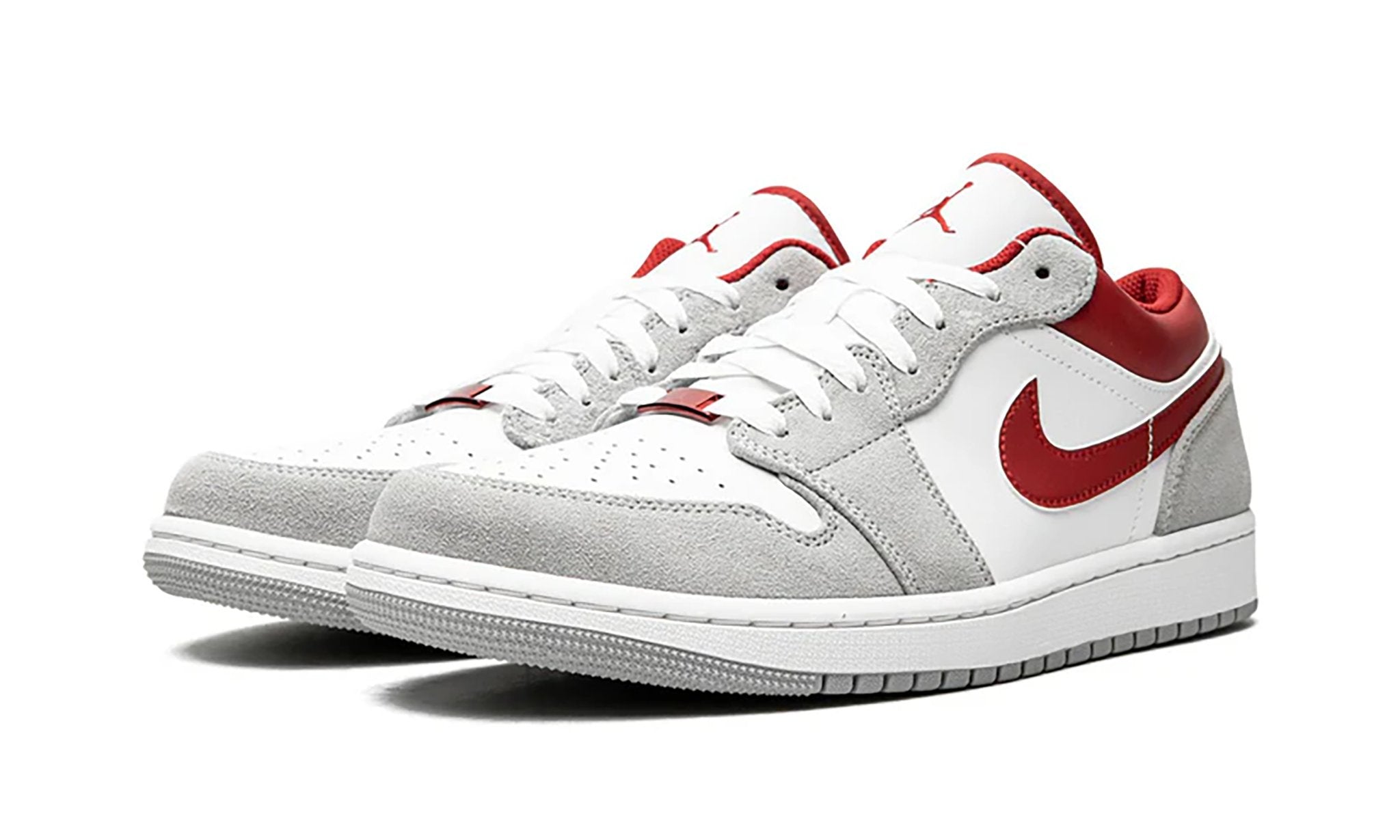 Jordan 1 Low SE Light Smoke Grey Gym Red - DM0589-016 - Sneakers