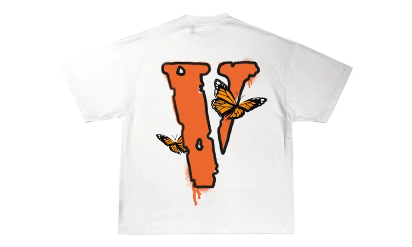 Juice Wrld x Vlone Butterfly T-Shirt White - JW - JWXVBT - WHITE - apparels