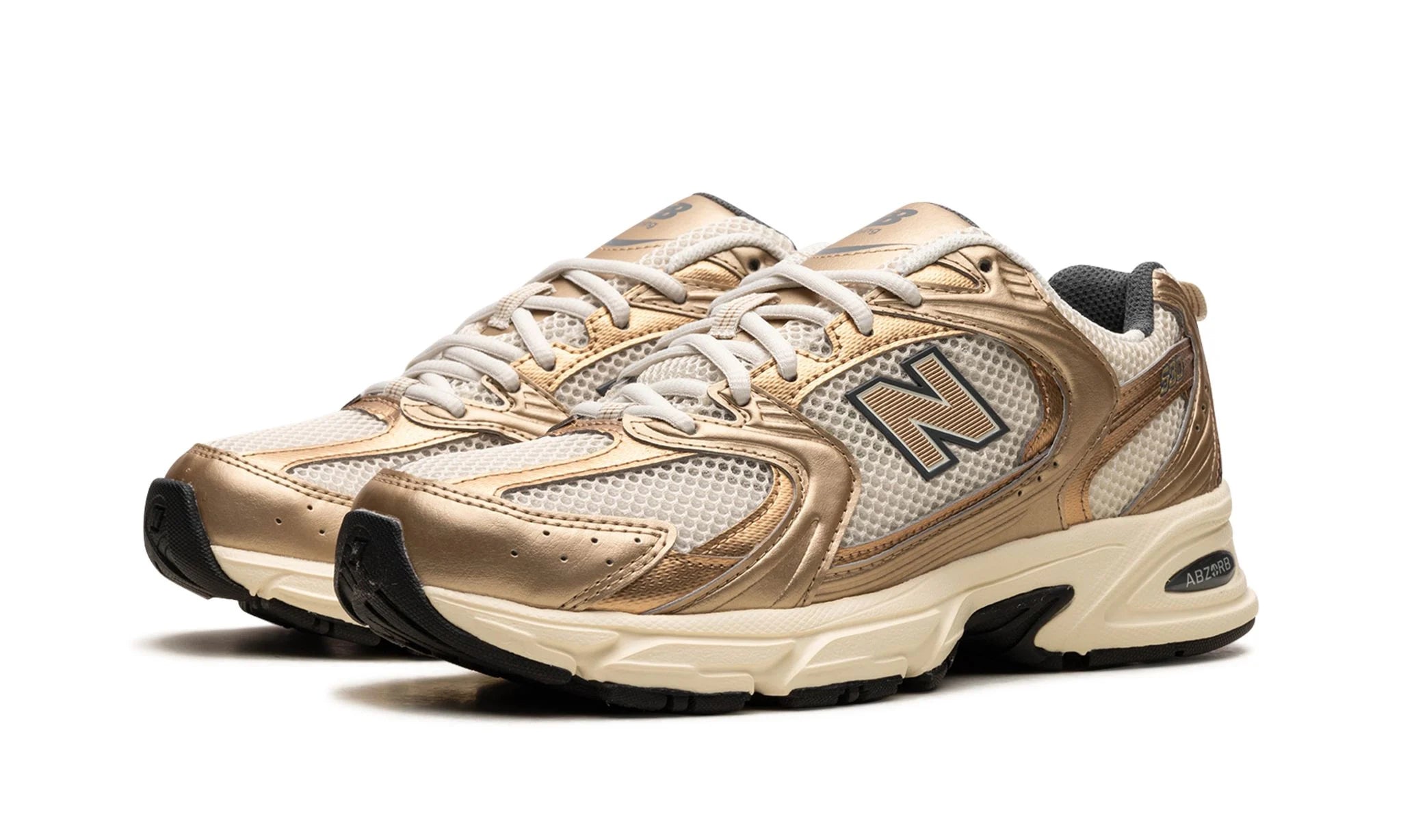 New balance beige and gold online