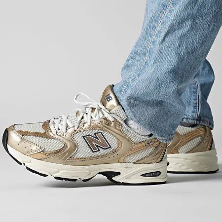 New Balance 530 Turtledove Gold Metallic - MR530LA - Men's and Women's Sneakers > Sneakers > New Balance 530 > Low - Top Sneakers