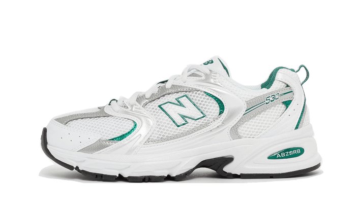 New Balance 530 White Silver Green - MR530AB - sneakers