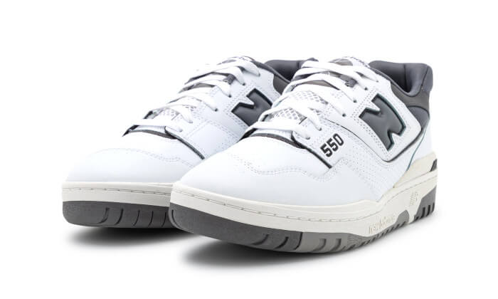 New Balance 550 White Dark Grey - BB550WTG - sneakers
