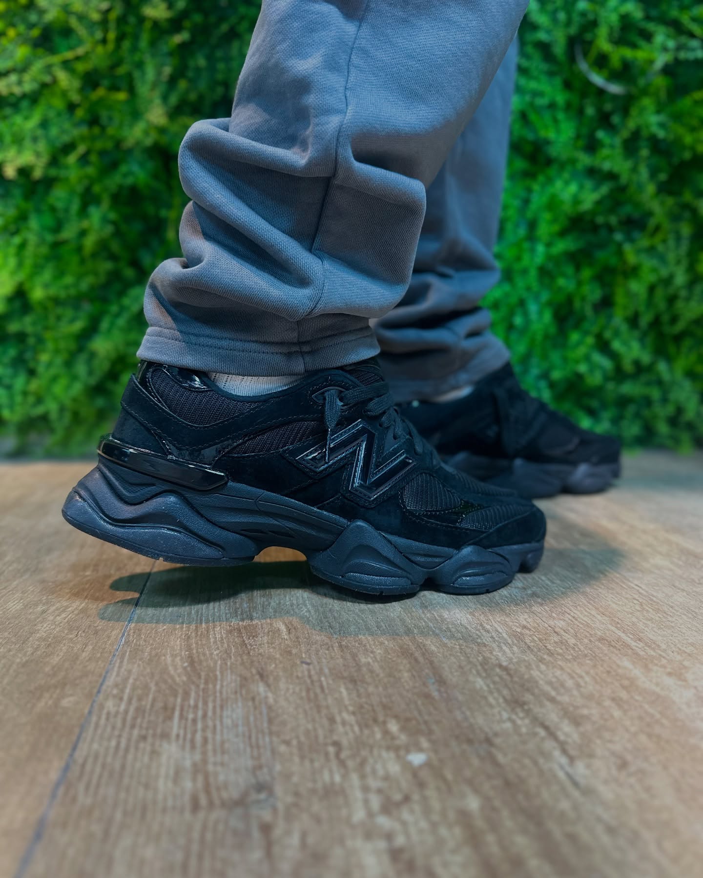 New Balance 9060 Triple Black Patent - U9060ZBO - sneakers