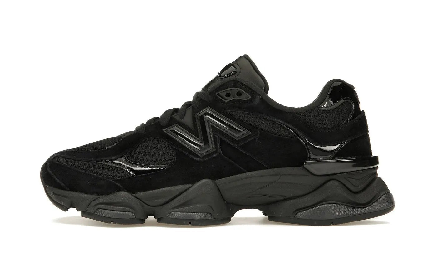 New Balance 9060 Triple Black Patent - U9060ZBO - sneakers