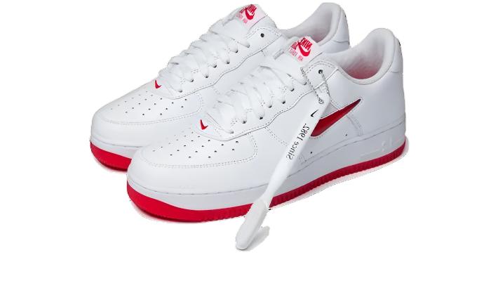 Nike Air Force 1 Low 07 Couleur retro du mois Jewel Swoosh University Red