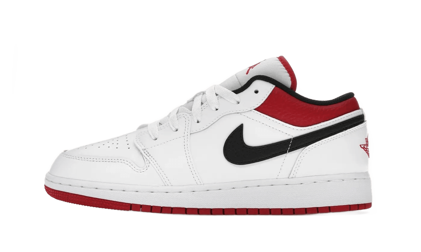 Nike Air Jordan 1 Low White Gym Red - 553560 - 118 - sneakers