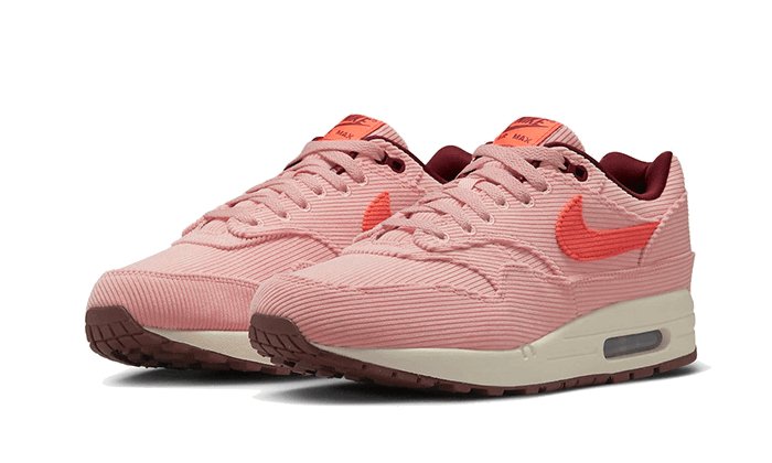 Nike Air Max 1 PRM Corduroy Coral Stardust - FB8915 - 600 - sneakers