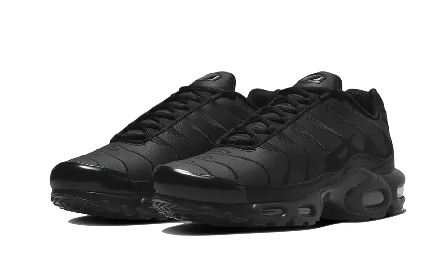 Nike Air Max Plus Triple Black Leather - AJ2029 - 001 - sneakers