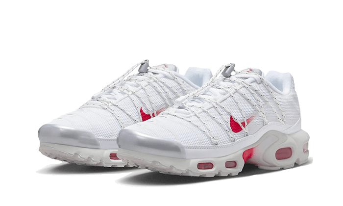 Nike Air Max Plus Utility White Silver Red - FN3488 - 100 - sneakers