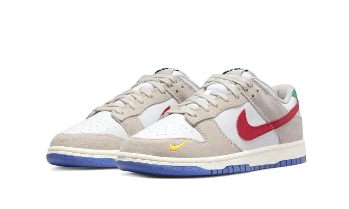 Nike Dunk Low Light Iron Ore Red Blue - DV3497 - 001 - sneakers