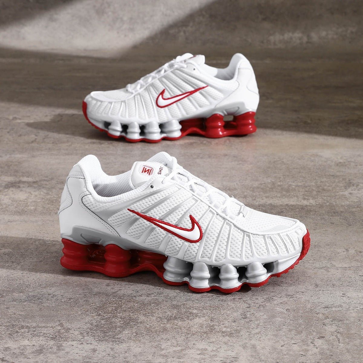 Nike Shox TL Platinum Tint Gym Red - FZ4344 - 001 - Men's and Women's Sneakers > Sneakers > Shox TL > Low - Top Sneakers