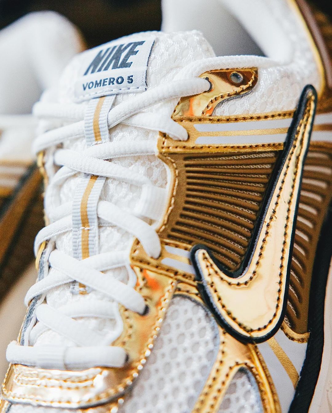 Nike Zoom Vomero 5 Metallic Gold - HF7723 - 001 - Men's and Women's Sneakers > Sneakers > Zoom Vomero 5 > Low - Top Sneakers