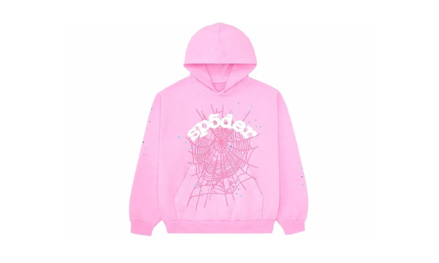 Sp 5 Der Sp5der OG Web Hoodie Pink - S5D - SPOWHP - PINK - apparels