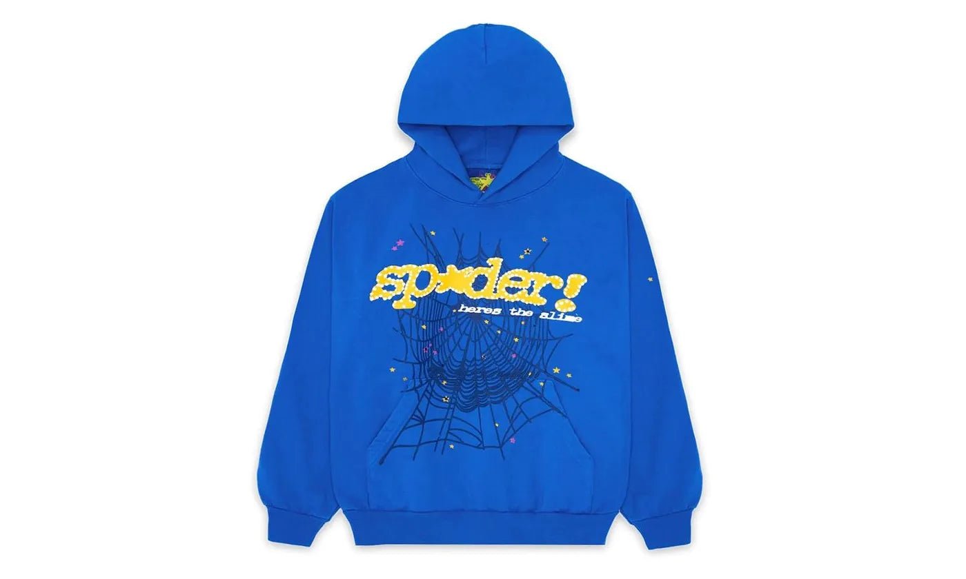 Sp 5 Der Sp5der TC Hoodie Blue - S5D - SPTCHB - BLUE - apparels