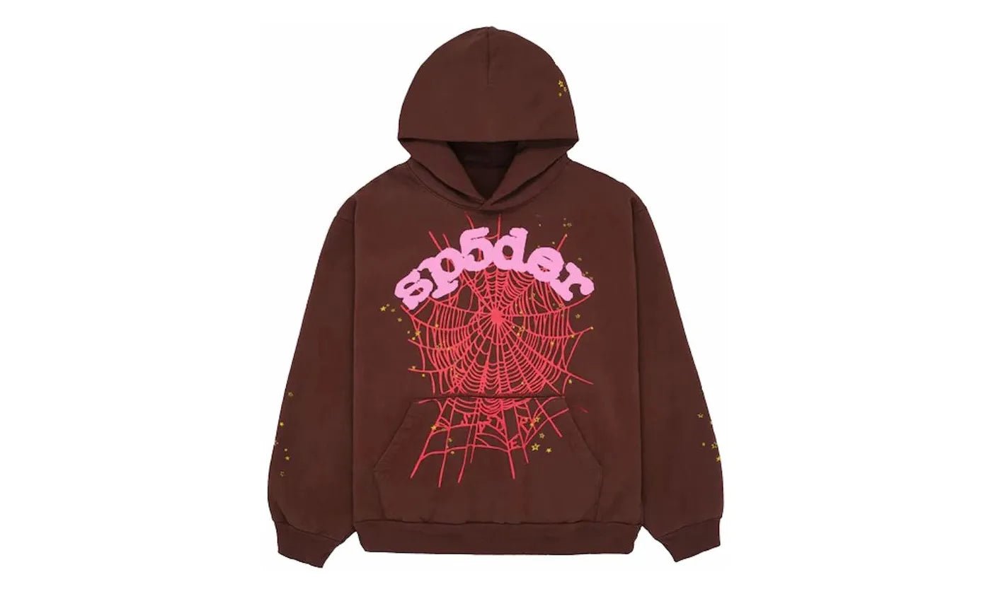 Sp 5 Der Sp5der Web Hoodie Brown - S5D - SPWEHB - BROWN - apparels