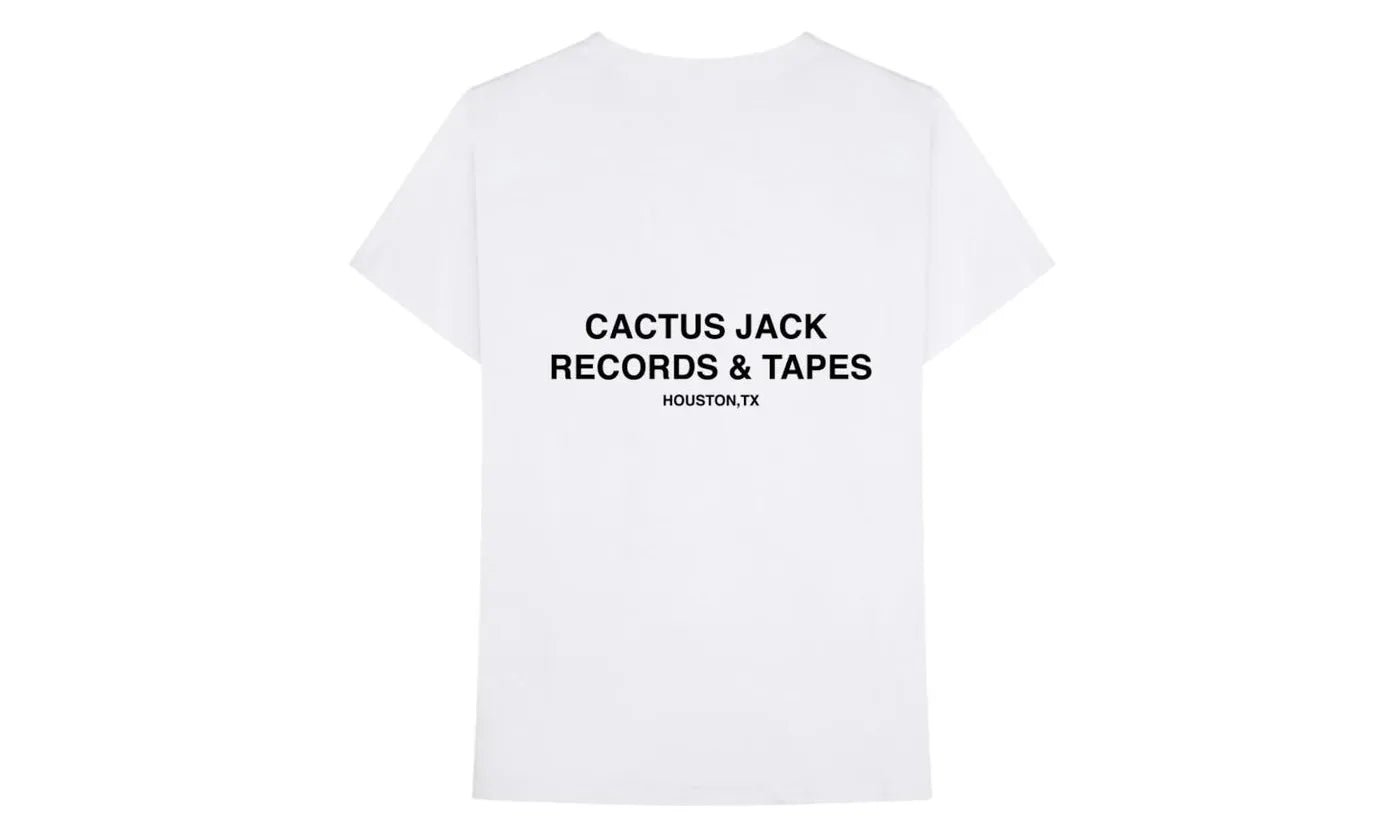 Travis Scott Cactus Jack Records T-Shirt White - TS - TSCJRT - WHITE - apparels