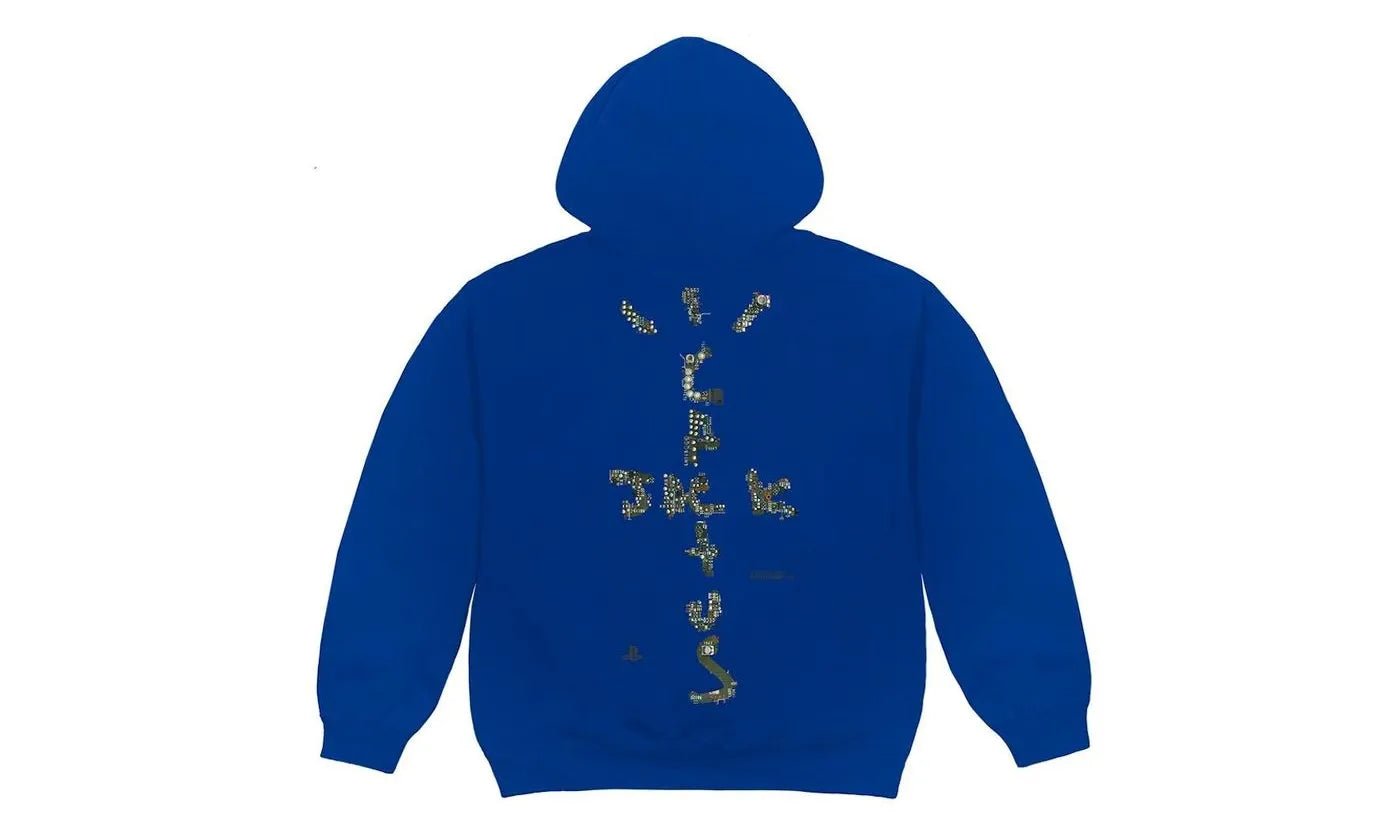 Travis Scott Motherboard III Hoodie Royal Blue - TS - TSMIHR - ROYALBLUE - apparels