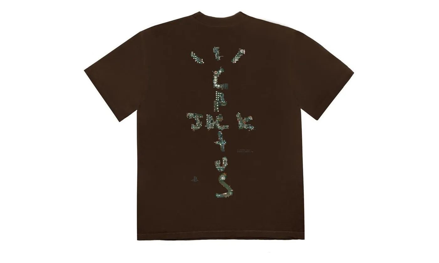 Travis Scott Motherboard Logo II T-shirt Brown - TS - TSMLIT - BROWN - apparels